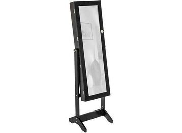 Lowander Spiegelkast - 147 x 45 x 37 cm - Zwart beschikbaar voor biedingen
