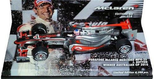Minichamps 1:43 - Modelauto - Vodafone Mclaren Honda MP4-25, Hobby en Vrije tijd, Modelauto's | 1:5 tot 1:12