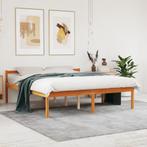 vidaXL Seniorenbed massief grenenhout wasbruin 160x200 cm, Bruin, Verzenden, 200 cm, 160 cm