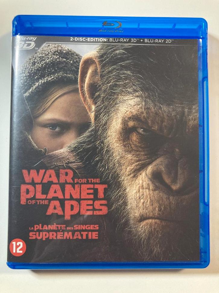 WAR FOR THE PLANET OF THE APES (3D + 2D) (BLURAY), Cd's en Dvd's, Blu-ray, Gebruikt, Verzenden