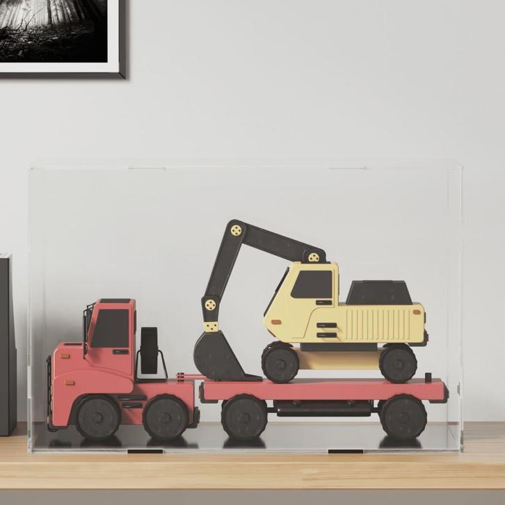 vidaXL Displaybox transparant 56x36x37 cm acryl, Huis en Inrichting, Kasten | Vitrinekasten, Nieuw, Verzenden