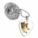 Plectrum ketting of sleutelhanger van een kitten lieve kat, Ophalen of Verzenden, Nieuw