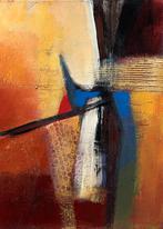 Kunstdruk Bea Danckaert - Blue intervention 50x70cm, Huis en Inrichting, Verzenden, Nieuw