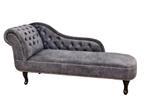 Design reclamaire CHESTERFIELD 170cm grijs gestructureerde, Huis en Inrichting, Banken | Bankstellen, Ophalen of Verzenden, Nieuw