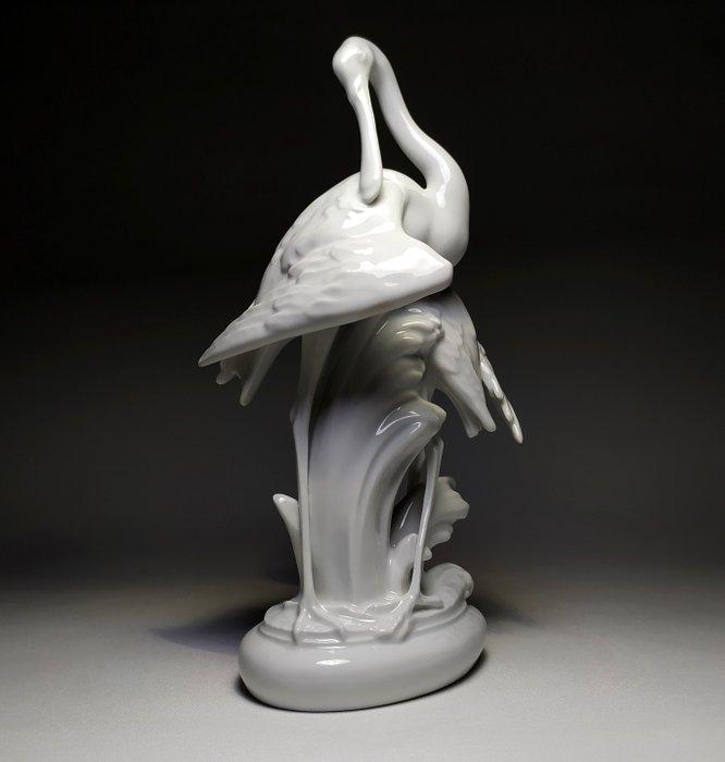 Herend - János Tóth - Beeld, Spoonbills - 23 cm - Porselein, Antiek en Kunst, Kunst | Designobjecten