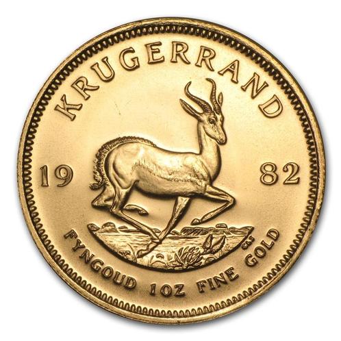 Gouden Krugerrand 1 oz 1982, Postzegels en Munten, Munten | Afrika, Losse munt, Goud, Zuid-Afrika, Verzenden