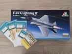 Italeri 2506 F-35A Lightning II 1:32 SEALED + 5 opties, Hobby en Vrije tijd, Modelbouw | Vliegtuigen en Helikopters, Verzenden