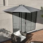 Parasol halfrond voor balkons of terrassen 300x150x230 grijs, Verzenden, Nieuw