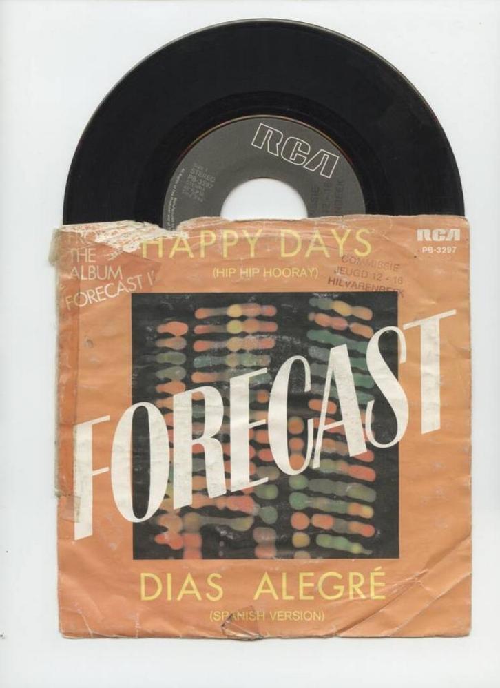 Forecast – Happy Days / Dias Alegré (Spanish Version) (1-7-, Cd's en Dvd's, Vinyl Singles, Ophalen of Verzenden
