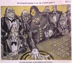 Straperlo wordt door de overheid verboden op spotprent, Verzenden