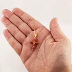 Koraal - Zilver - Ketting met hanger - handgemaakt