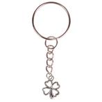 Sleutelhanger - Zilverkleurige Sleutelring - Hangertje Klave, Verzamelen, Ophalen of Verzenden, Nieuw