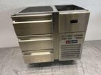 RVS Gemm Koelwerkbank 3 laden 90 cm 230V Horeca, Ophalen of Verzenden, Gebruikt