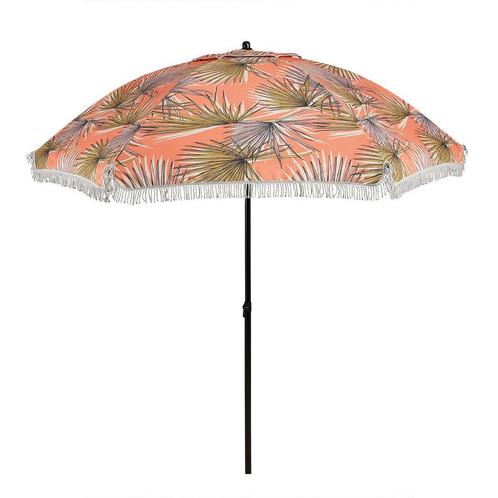 Mood collection parasol Palm leaves oranje - Ø220 cm, Tuin en Terras, Partytenten, Verzenden
