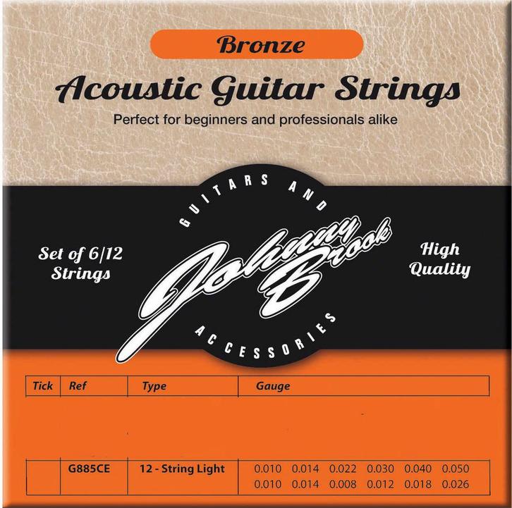 12-snarige akoestische gitaarsnaren Bronze .010, Muziek en Instrumenten, Instrumenten | Toebehoren, Verzenden
