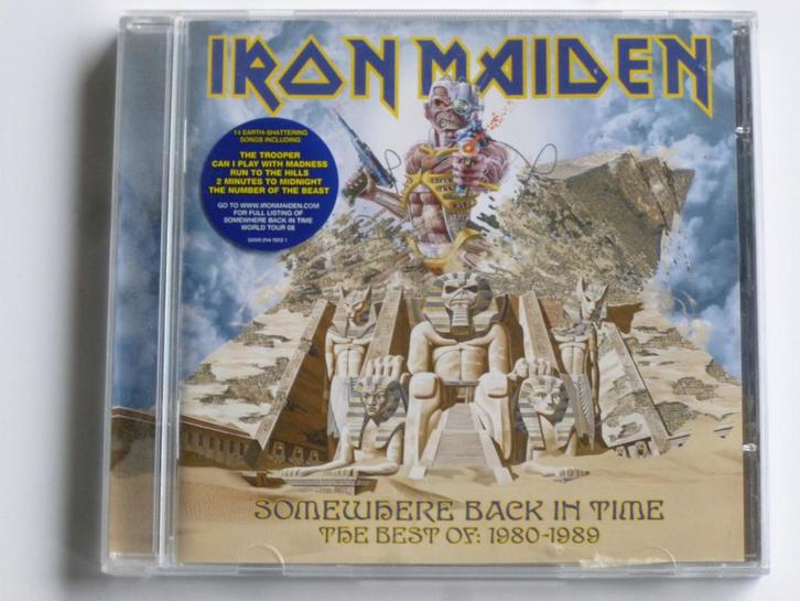 Iron Maiden - Somewhere back in Time / The Best of 1980-1989, Cd's en Dvd's, Cd's | Hardrock en Metal, Zo goed als nieuw, Verzenden