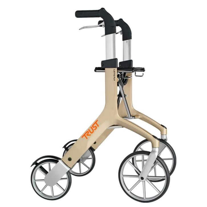 TrustCare lets fly, lichtgewicht rollator - Beige, Diversen, Rollators, Ophalen of Verzenden
