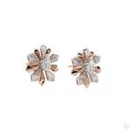 Oorbellen - 14 karaat Roségoud - 1.18ct. tw. Diamant, Nieuw