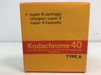 Kodachrome 40 Type-A kleurenfilm voor super 8 mm cartridge, Audio, Tv en Foto, Fotografie | Professionele apparatuur, Gebruikt