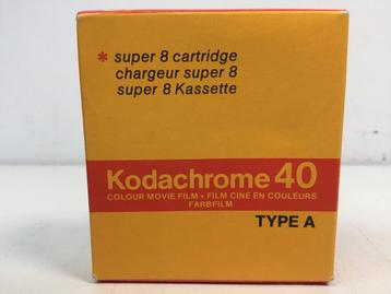 Kodachrome 40 Type-A kleurenfilm voor super 8 mm cartridge
