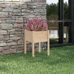 vidaXL Plantenbak 50x50x70 cm massief grenenhout, Tuin en Terras, Bloembakken en Plantenbakken, Verzenden, Minder dan 60 cm, Nieuw