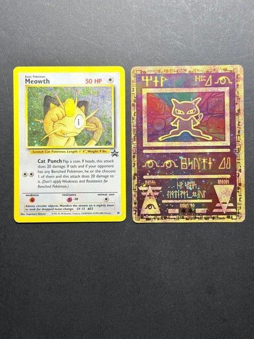 Pokémon - 2 Card - Mew, Meowth Promo card, Holo - WOTC, Hobby en Vrije tijd, Verzamelkaartspellen | Pokémon