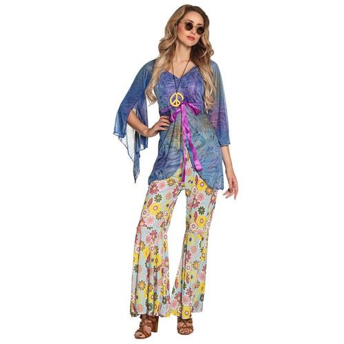 Flower Power kostuum dames Kiley, Kleding | Dames, Carnavalskleding en Feestkleding, Nieuw, Ophalen of Verzenden