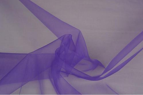 15 meter organza stof - Paars, Hobby en Vrije tijd, Stoffen en Lappen, 120 cm of meer, 200 cm of meer, Paars, Nieuw, Polyester