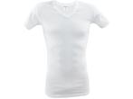 SQOTTON® V-hals T-shirt - Wit, Verzenden