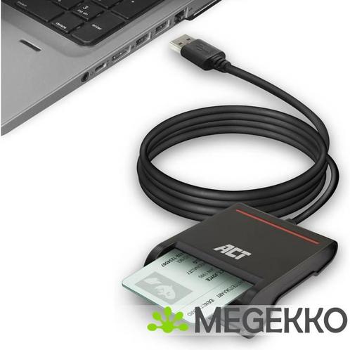 ACT Externe USB 2.0 Smartcard eID Kaartlezer, zwart, Computers en Software, Overige Computers en Software, Nieuw, Verzenden