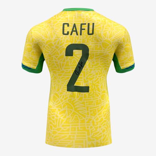 Cafu Signed Brazil 2024 Home Football Shirt, Verzamelen, Sportartikelen en Voetbal, Ophalen of Verzenden