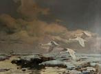 Piet van der Hem (1885-1961) - Zwanen in vlucht