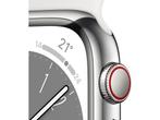 Apple Watch Series 8, 45mm, GPS + Cellular, RVS,, Verzenden, Zo goed als nieuw