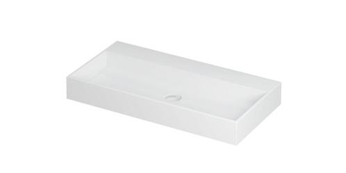 Wastafel United Porselein zonder kraangat incl. Porseleinen, Doe-het-zelf en Verbouw, Sanitair, Overige typen, Nieuw, Ophalen of Verzenden