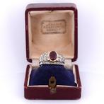Armring - 18 karaat Witgoud - 2.90ct. tw. Robijn - Diamant, Sieraden, Tassen en Uiterlijk, Antieke sieraden