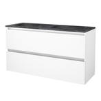 Badmeubelset BWS Salt 120x46cm Greeploos 2 Lades Met, Ophalen of Verzenden, Nieuw, Chroom, Bad