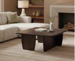 Salontafel Milla vierkant mangohout 90x90x32 cm - Bruin -, Huis en Inrichting, Tafels | Salontafels, Ophalen of Verzenden, Nieuw