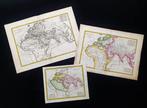 World Map - [LOT van 3] - Oude Wereldkaart / Aardse, Boeken, Nieuw