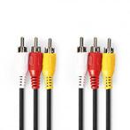 Composiet AV kabel | Nedis | 5 meter, Verzenden, Nieuw