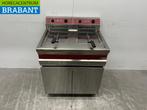 RVS Diamond Dubbele Friteuse 2 x 14 liter 400V Horeca, Ophalen of Verzenden, Gebruikt