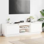 vidaXL Tv-meubel 140x35x40 cm massief grenenhout wit, Huis en Inrichting, Kasten | Televisiemeubels, Verzenden, Nieuw, Grenenhout