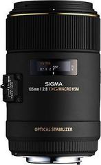 Sigma 105 mm F2.8 DG EX HSM OS Macro 62 mm filter (geschikt, Verzenden, Zo goed als nieuw, Macrolens