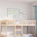 vidaXL Kinderbed zonder matras massief grenenhout 90x190 cm, Huis en Inrichting, Slaapkamer | Bedden, 90 cm, Eenpersoons, Bruin