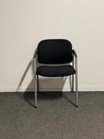vergaderstoel - Ahrend 320 - Nieuwe zwarte stoffering - Zilv, Vergader- of Presentatieruimte, Ophalen of Verzenden, Gebruikt, Stoel