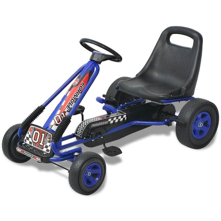 vidaXL Skelter met pedalen en verstelbare zitting blauw, Kinderen en Baby's, Speelgoed | Buiten | Voertuigen en Loopfietsen, Nieuw