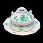 Herend - Exquisite Butter Dish with Applied Roses (19 cm) -