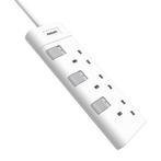 2dekans | Philips Socket 230V 3 way CHP3130WA - 3 pin socket, Doe-het-zelf en Verbouw, Elektra en Kabels, Ophalen of Verzenden