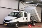 Iveco Daily 35C14H KIPPER DUBBEL CABINE EURO 6, Auto's, Bestelauto's, Iveco, Wit, Nieuw, Lease