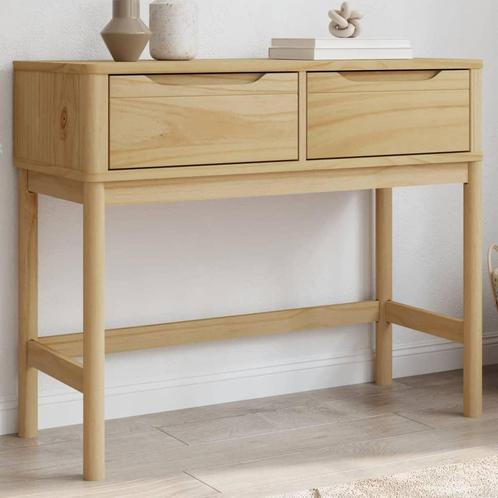 vidaXL Wandtafel FLORO 89,5x36,5x73 cm massief grenenhout, Huis en Inrichting, Tafels | Bijzettafels, Nieuw, Verzenden