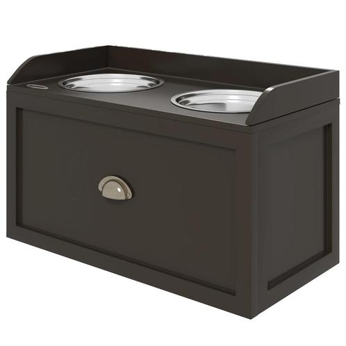 TRUUSK Hondenkom, 2 X 2L Voerbak, Verhoogde Eetkom Met Lade,, Dieren en Toebehoren, Honden-accessoires, Nieuw, Verzenden